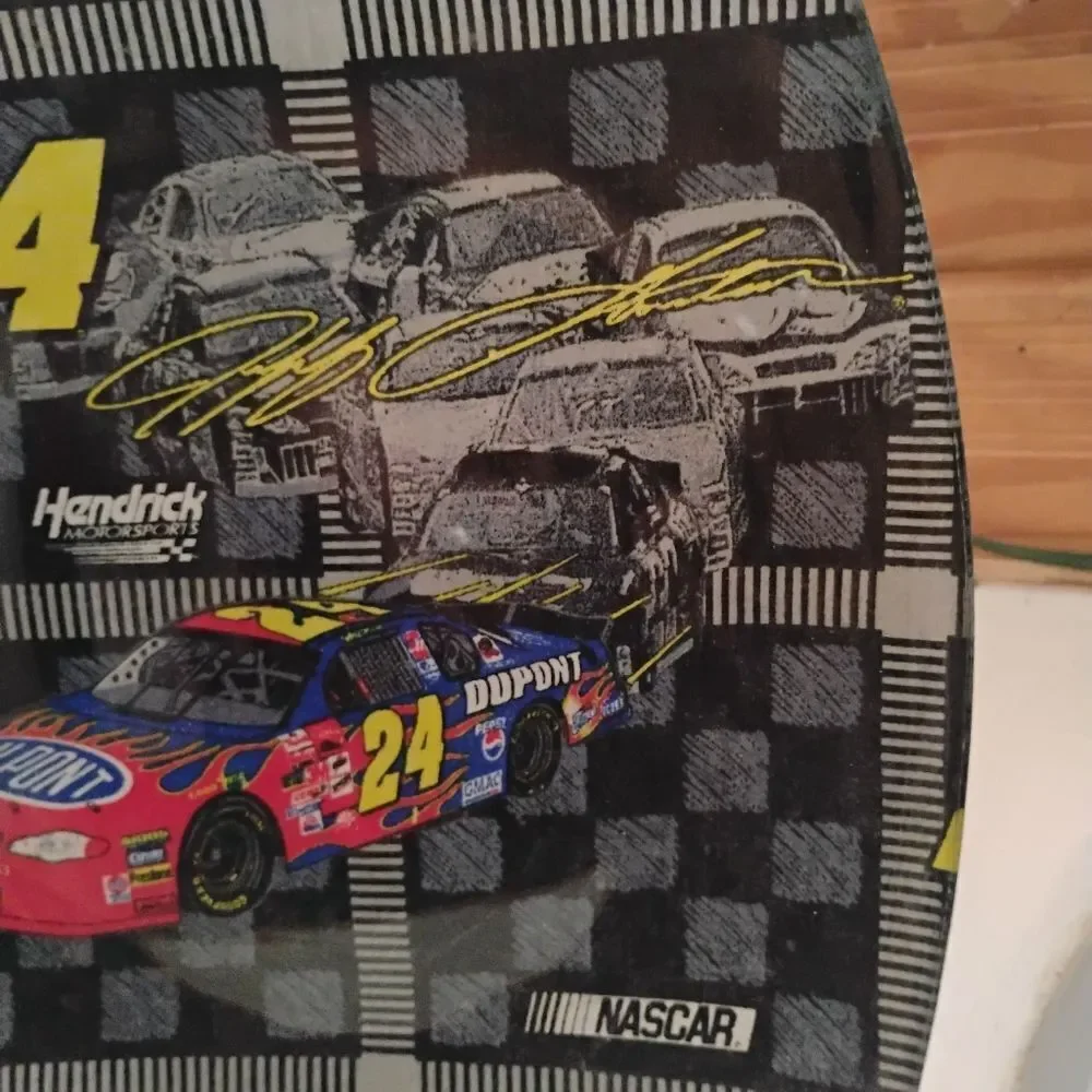 Hendrick Motorsports Nascar Plate - Black, Yellow, Red